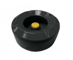 Zak Designs 6187-7363 - Portacenere da esterno smiley, colore: Nero