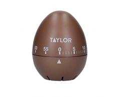 Taylor Timer da Cucina per Uova, a Forma di Uovo, Timer Classico a Rotazione con Conto alla Rovescia e Suono di Allarme, 60 minuti, Color Rame