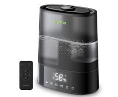 Oraimo Umidificatore Ambiente a nebbia calda e fredda da 6L, Top Fill, Umidificatore Intelligente con telecomando e Monitor Dellumidità, max 700 ml/H, modalità Ultrasilenzioso, Diffusore di aromi