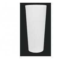 Vaso h 85 Rotondo Colore Bianco Neutro