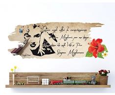 Adesivi Murali Frase Citazione Lascio agli Altri la convinzione di Essere Migliori Multicolore Nuovo Design Wall Stickers Adesivo Murale Decorazione della Casa Decorazione da Parete