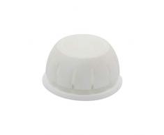 WAGNER Fermaporta AVVITARE o INCOLLARE - Diametro Ø 47 x 19 mm I Fermaporta a pavimento da avvitare I Fermaporta stile retro in plastica pregiata - 15515411