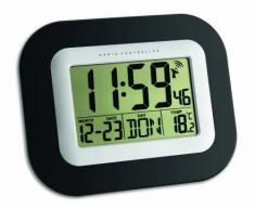 Orologio Da Parete Radio Controllato Techno Line WS 8016 – Sveglia Con Temperatura E Data, Perfetto Per Casa E Ufficio