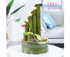 lucky bamboo fontana ruota umidificatore salotto del feng shui decorazione piccolo giardino roccioso arredamento,grattacielo (grandi e nebulizzatore)