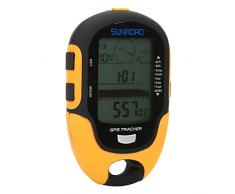 Tomantery Misuratore di altitudine GPS, altimetro elettronico Altimetro di Temperatura IPx4 Registrazione a Lungo Tempo Impermeabile per Accessori da Campo per Query di Temperatura e umidità