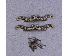 DOITOOL Maniglie per cassetti Mini in Lega da 2 Pezzi Vintage cassetto Estraibile Maniglia per Mobile Antico Maniglia per Porta Maniglia manopole per Armadio per Bagno di casa