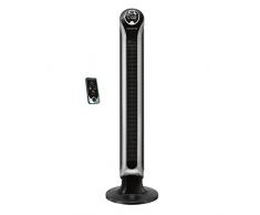 Rowenta VU6670 Ventilatore a Torre, Timer Fino a 8 Ore, 3 velocità, Telecomando, Spegnimento Automatico, Nero