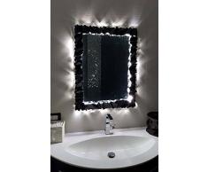 CORNICE DESIGN Specchio Foto FERRO BATTUTO con o senza LED Personalizzata 850