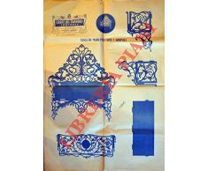 Tasca da muro per carte e giornali (Tav. n° 10) - Vaso per fiori e porta fiammiferi da tavolo (Tav. n° 74) - Sei portaritratti (Tav. n° 18 - Portagiornali da pareti (Tav. n° 218) - Penna Calamaio Ta