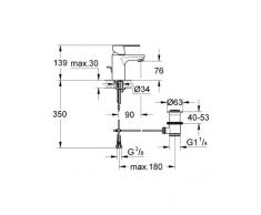 Grohe 32883000 Miscelatore Monocomando Lavabo, Cromo