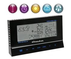 Ultranatura UN 800 - Stazione Meteo Design Dotata di Orologio Radiocomandato E Sensore Termo-Igro Esterno