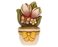 THUN- Vasetto soprammobile con farfalla e fiori