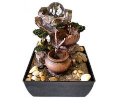 Agorà Fontana Zen Feng Shui in Poliresina Vasetti LED/Sfera
