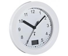 TFA 60.3501 Orologio radio da bagno, con visualizzazione della temperatura ad altissima precisione, fissato con 4 grandi ventose
