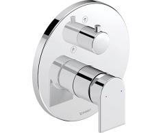 Duravit Tulum Miscelatore monocomando doccia con deviatore per 2 utenze, miscelatore doccia a incasso, rubinetto doccia, cromo
