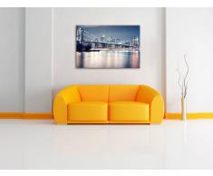 InstyleArt New-York Skyline Pont Stampa su Tela 120x80 cm Artistica murale