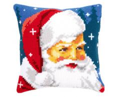 Vervaco PN-0144705 Ver - Cuscino con Kit Punto Croce Raffigurante Babbo Natale