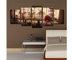 Stampe su Tela Picture Art Poster No Cornice HD Cinque Babbo Natale Linea Computer Stampa Olio Pittura Decorativa 25 * 35 cm (2 Pezzi) 25 * 45 cm (2 Pezzi) 25 * 55 cm (1 pz) B