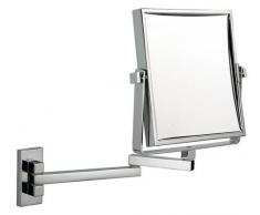 Specchio quadrato estensibile per barbieri/trucco - Cromo