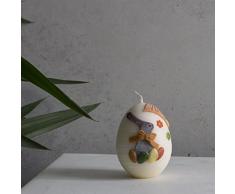 Piccolo Uovo Uova Pasqua candela candela 90 X 70 mm Ecru