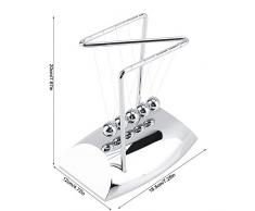 Zerodis Newtons Cradle Balance Balls Giocattolo Educativo Imparare Gli Strumenti Fisica Scienza Ornamenti Pendolo Gioco Compleanno Natale Regalo per Bambini Adulti Scrivania Decorazione