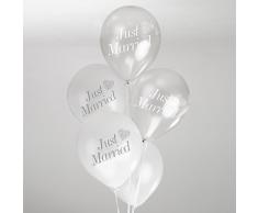 Neviti vintage Romance palloncini, latex, argento, 10 x 3 x 0.2 cm