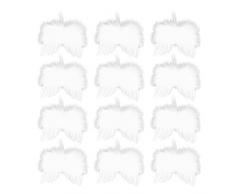 Vasemele Ali di Piume Artificiale dAngelo Natale 12 Pezzi Ali dAngelo Albero di Natale Vintage Bianco Pendente Angelo Albero di Natale Ali dAngelo Ali di Angelo Decorazioni Natalizie Bianche 16 cm