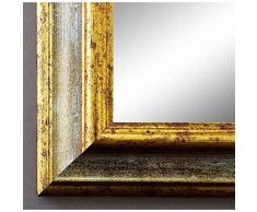 Artecentro Cornice Dorata per Quadri - Oro/Colore con o Senza passepartout in Legno-Varie Misure (Oro/Avorio, 30x40 +passepartout)