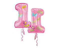 Palloncino Happy Birthday Girl 1 Compleanno