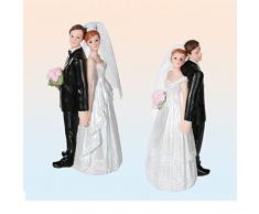 Sposi per Torta Nuziale Decorazione Dolce Nozze Sposo Sposa