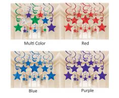 amscan - Stelle filanti Decorative per Feste, Colore: Oro