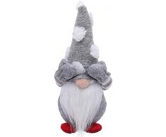Bprtcra Gnomi Natalizi Puntale Albero di Natale, Decorazione Natalizia Pupazzo di Neve Figurine Giocattolo Regalo di Compleanno per Decorazione Domestica di Festa di Natale, Type C