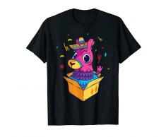 Pinata Llama Cinco de Mayo Maglietta