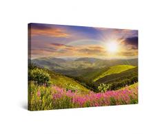Startonight Quadro su Tela Fantasia Sole e Arcobaleno, Grandi Quadri Paesaggio Moderni Stampe Camere da Letto 80 x 120 cm