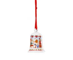 Hutschenreuther - Campana di Natale in Porcellana 2019 - Motivo Mercato di Natale - Dimensione 7 cm - 02250-722824-27920