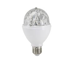 Briloner Leuchten Lampadina LED cambiacolore, luci da discoteca, rotabile, 3 W, adatta a tutte le lampade con montaggio E27, Ã 8 x 13 cm (D x A)