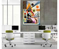 Giallobus - Quadro - Stampa su Tela Canvas Kandinsky - Quadro Astratto Oscillazione - Quadri Moderni di Tela - Vari Formati - 70 x 100 CM