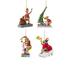 Decorazioni natalizie Grinch, ornamenti Grinch appesi in acrilico piatto per albero di Natale, divertenti decorazioni natalizie per bambole verdi per feste a casa