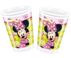 IRPot - KIT COORDINATO COMPLEANNO BAMBINA MINNIE DISNEY 90 PZ CON GHIRLANDA FESTONE