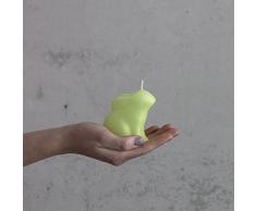 B. Candle Manufaktur Coniglio Pasquale Piccolo - Candela Verde 75 mm Candela di Cera Coniglietto di Pasqua