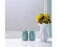 Zindoo Pellicola Vetri Pellicola Privacy per Vetri Modello Pellicola Decorativa per Finestre Anti-UV per Ufficio Bagno Camera da Letto Sala di Riunione(60cm X 200cm)