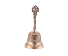 FARUTA Campana antica a mano in ottone per matrimoni, campane di Natale, in metallo, multiuso, per scuola, chiesa, diametro 7 cm (taglia: 3)
