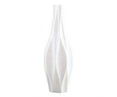 Vaso in ceramica nero moderno geometrico in porcellana con boccioli rustici vaso decorativo da pavimento fioriera da matrimonio secchio per fiori casa ufficio libreria (colore: bianco, taglia: 3)