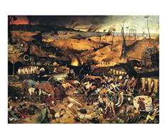Quadri su Tela Poster Arte Triumph di Pieter Bruegel il Vecchio Painting Quadro su Tela Stampa Rinascimento settentrionale Decorazione Parete Decorazioni da Muro45x63cm 18x25Senza cornice
