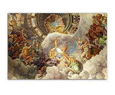 HOPNRU Greek Mythology Gods Figures Olio Painting Poster Rinascimento Wall Art Picture Print Quadro su Tela Pittura Soggiorno Moderno Manifesto decorativo(30x45cm-Senza Cornice)