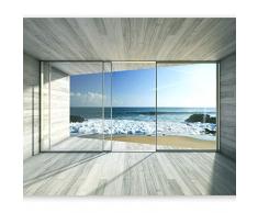 murando Carta da parati 300x210 Fotomurali in TNT Murale alla moda Decorazione da Muro XXL Poster Gigante Design Carta per pareti mare natura paesaggio finestra c-A-0084-a-c