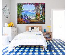 Giallobus - Quadro - Stampa su Tela Canvas Mikki SENKARIK - Quadro con Paesaggio Serenade of The Sea - Quadri Moderni di Tela - Vari Formati - 100 x 140 CM