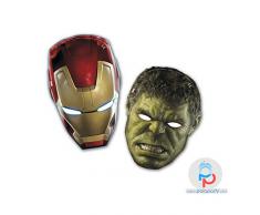 Marvel - 6 Pz Mascherine Avengers2 5Pr85412 Party Bambino Compleanno Festa Addobbi