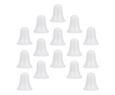 EXCEART Campana Modellazione di Polistirolo Polistirolo: 15Pcs Arti di Natale Mestieri Schiume Campane Schiuma Bianca per DIY Natale Tabella Progetto Artigianale Centrotavola E