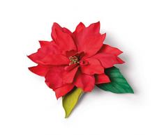 Sizzix Die 5PK Poinsettia Set di Fustelle Thinlits 5 pz 664817 by Jennifer Ogborn, Elegante Stella di Natale, Taglia unica